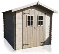 Abri de jardin Linz 2 - 2,26 x 2,28 mètres en madriers de 19 mm