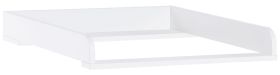 Matelas à langer Syrina, couleur : blanc - Dimensions : 10 x 59 x 77 cm (H x L x P)