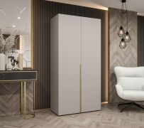 Armoire chambre 1 mètre | Cachemire | 2 portes soft-close | Poignées or | Eiger 11 | 1 compartiment