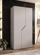 Penderie / Armoire à portes battantes / Couleur : Cachemire / 1 mètre de large / 1 compartiment / 1 tringle à vêtements / Poignées : Cachemire / Dimensions : 100 x 52 x 202 cm / Fonction Soft-Close / ABS