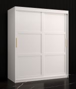 Armoire à cinq casiers Liskamm 09 | Blanc mat élégant | 200 x 150 x 62 cm | Grand espace de rangement