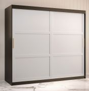 Armoire Liskamm 19 | Noir mat & Blanc mat | 200 x 200 x 62 cm | Grand espace de rangement