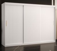 Armoire Balmenhorn 69 blanc mat | 3 portes coulissantes | 10 compartiments | 200 x 250 x 62 cm