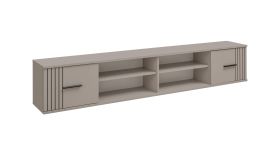 Étagère / Cachemire / 204 x 25 x 39 cm / 2 portes / 6 compartiments / Finition de haute qualité / Design simple / Pour bureau ou chambre à coucher