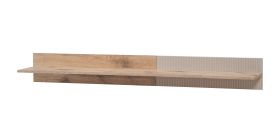 Étagère murale / Couleur : Chêne Viking / Cachemire / 1 étagère / Dimensions : 160 x 25 x 20 cm / Design moderne / Pour le salon