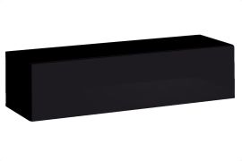 Meuble TV Fardalen 30 Noir | 2 Compartiments | 120 cm | Push-to-Open | Design Moderne