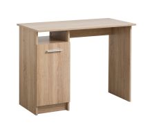 Bureau compact avec porte | 3 compartiments | Finition chêne Sonoma | 74,5 x 100 x 50 cm | Rovat 01