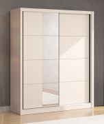 Armoire coulissante avec miroir | 1,8 m de large | 5 casiers | Cachemire | Apatin 02