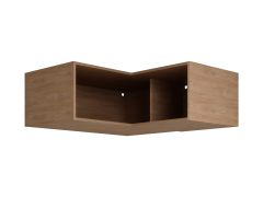 Rehausse pour armoire d'angle / Couleur : Chêne Puccini / Cadre à angle droit / Dimensions : 108,5 x 55 x 38,5 cm