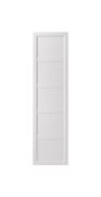 Porte pour armoire d'angle / Couleur : Blanc platine / Dimensions : 51 x 2 x 189,5 cm / Cadre décoratif