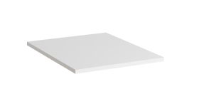 Étagère en bois / lot de 2 / Couleur : Blanc / Dimensions : 48 x 55 x 2 cm