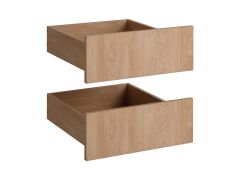 Tiroirs / Lot de 2 / Couleur : Chêne Puccini / Dimensions : 39,5 x 44,5 x 19 cm