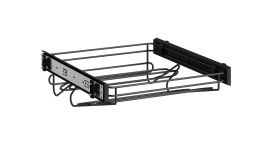 Paniers à chaussures / Set de 2 / Extensibles / Couleur : Anthracite / Dimensions : 42 x 46,5 x 13,5 cm