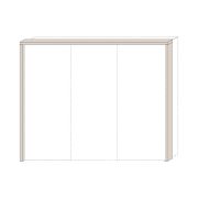 Cadre pour Armoire à portes coulissantes / Penderie Neiafu 95 et 96, couleur : cachemire