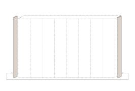 Cadre latéral pour armoire à portes battantes / Armoire Neiafu et modules d'extension, Couleur : Cachemire, Hauteur : 226 cm