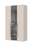 Armoire penderie avec miroir Neiafu 05 | Soft-Close | Kaschmir | 224 x 137 x 56 cm | 2 tringles, 6 étagères