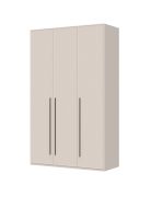 Armoire penderie 3 portes Neiafu 04 | 2 tringles | Soft-Close | Pieds réglables | Kaschmir | 224 x 137 x 56 cm
