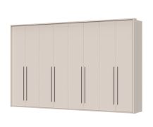 Armoire penderie 8 portes Neiafu 56 | Soft-Close | 12 étagères | Kaschmir | 226 x 367 x 60 cm