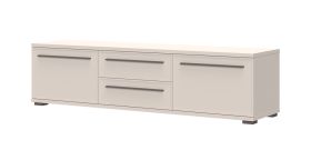 Meuble TV long Neiafu 116 | Grand espace de rangement | Cachemire | 2 tiroirs | Design moderne | 46 x 180 x 46 cm