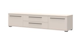 Meuble TV bas Neiafu 117 | Cachemire | Soft-close | 2 tiroirs | 2 portes | 201 cm
