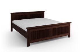 Lit double / Lit d'appoint / Pin finlandais massif / Couleur : Tabacco / Veinage naturel / Surface de couchage : 180 x 200 cm / Résistant