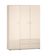 Armoire Petkula 22 | Beige clair | 2 tiroirs | 6 compartiments | 1,5 m de large | Soft-Close