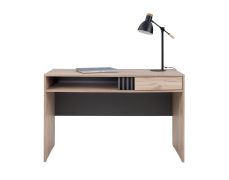 Bureau moderne Niel 09 | Finition chêne / anthracite | 76 x 120 x 55 cm | Design épuré