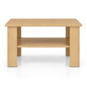 Table basse Polon 2 / Couleur : Chêne de Sonoma / Robuste et facile d'entretien / 60 x 60 x 50 cm / Grande tablette supplémentaire / Table de salon