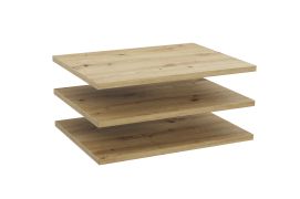 Lot de 3 étagères pour l'armoire Zapopan 35 & 42, Couleur : Chêne Artisan