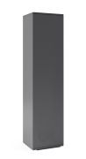 Armoire porte battante push-to-open | 185 x 45 x 40 cm | graphite | tringle coulissante | Zapopan 40