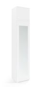 Armoire Zapopan 43 blanche | Penderie coulissante | Push-to-open | 225 x 45 x 40 cm | 2 compartiments