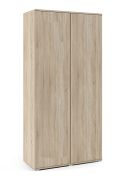 Armoire penderie moderne Zapopan 27 | 2 tringles extensibles | 2 compartiments | 185 x 90 x 40 cm | Finition haut de gamme