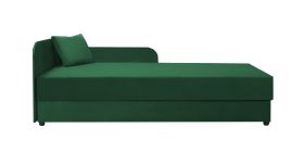 Lit d’appoint / Banquette Lobatos 49 | 90 x 195 cm | Bonell | Tête de lit gauche | Vert foncé | Pour chambre d’amis