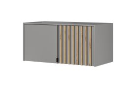 Rehausse pour armoire Leeds 23 & 24, Couleur : Gris - dimensions : 50 x 105 x 51 cm (h x l x p)
