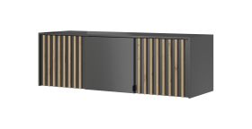 Rehausse pour armoire Leeds 05 & 06, couleur : graphite - dimensions : 50 x 155 x 51 cm (h x l x p)