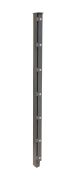 Poteau de clôture mod. A, Finition: Revêtement anthracite, Pour hauteur de clôture: 223 cm, Longueur: 280 cm, Points de fixation: 12