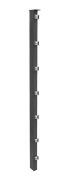 Poteaux de clôture Mod. P, Finition:  Revêtement anthracite, Pour hauteur de porte: 163 cm, Longueur: 220 cm, Points de fixation: 9