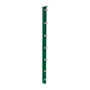 Poteau de clôture Mod. S, Finition: revêtement vert, Pour hauteur de clôture: 183 cm, Longeur: 240 cm, Points de fixation: 10