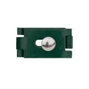 Raccord pour treillis métallique, forme plate, Finition : revêtement vert