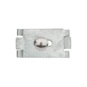 Raccord pour treillis métallique, forme plate, Finition : galvanisé