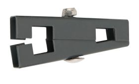 Raccord pour treillis métallique en forme de U, Finition : revêtement anthracite