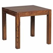 Table à manger en bois massif Apolo 188 | Sheesham naturel | 80 x 80 cm | Fait main, design unique