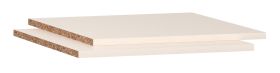 Tablette en bois pour armoire à quatre portes / Lot de 2 / Couleur : Beige / Dimensions : 45 x 47 cm
