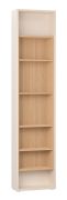 Étagère pour armoires / Couleur : Beige / Chêne / 7 compartiments / Dimensions : 57 x 22 x 240 cm / 6 étagères en bois / suffisamment de surfaces de rangement / Étagère à livres