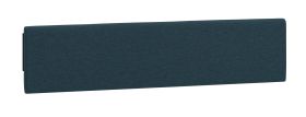 Tête de lit rembourée pour lit double Aegir 14 / 15 / 16, Couleur : Bleu marine, Dimensions : 34 x 145 x 4 cm
