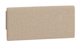 Tête de lit rembourée pour lit simple / lit d'appoint Aegir 38 / 39 / 40, Couleur : Marron, Dimensions : 34 x 75 x 4 cm
