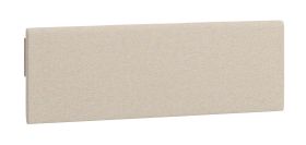 Tête de lit rembourée pour lit simple / Lit d'appoint Aegir 20 / 21 / 22, Couleur : Beige, Dimensions : 47,5 x 140 x 4 cm