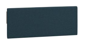 Tête de lit rembourée pour lit simple / Lit d'appoint Aegir 29 / 30 / 31, Couleur : Bleu marine, Dimensions : 47,5 x 120 x 4 cm