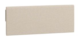 Tête de lit rembourée pour lit simple / lit d'appoint Aegir 29 / 30 / 31, Couleur : Beige, Dimensions : 47,5 x 120 x 4 cm