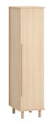 Armoire étroite 1 porte Aegir 05 | LED intégrée | Soft-Close | Chêne & bois stratifié | 199 x 50,5 x 60 cm